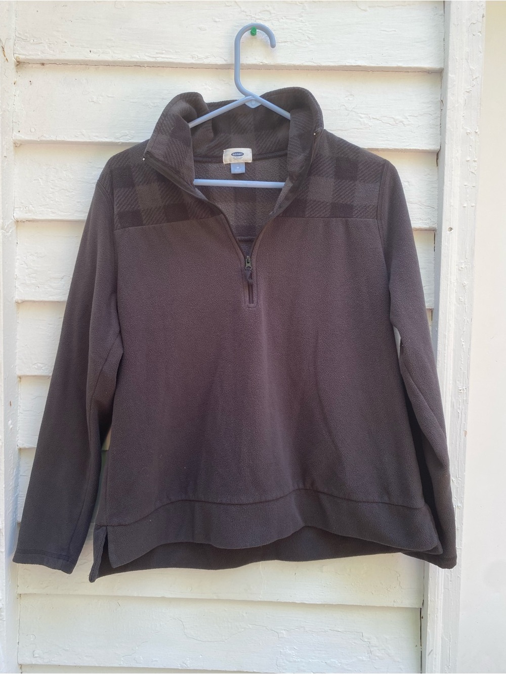 Old Navy Gray Quarter-Zip Fleece Pullover